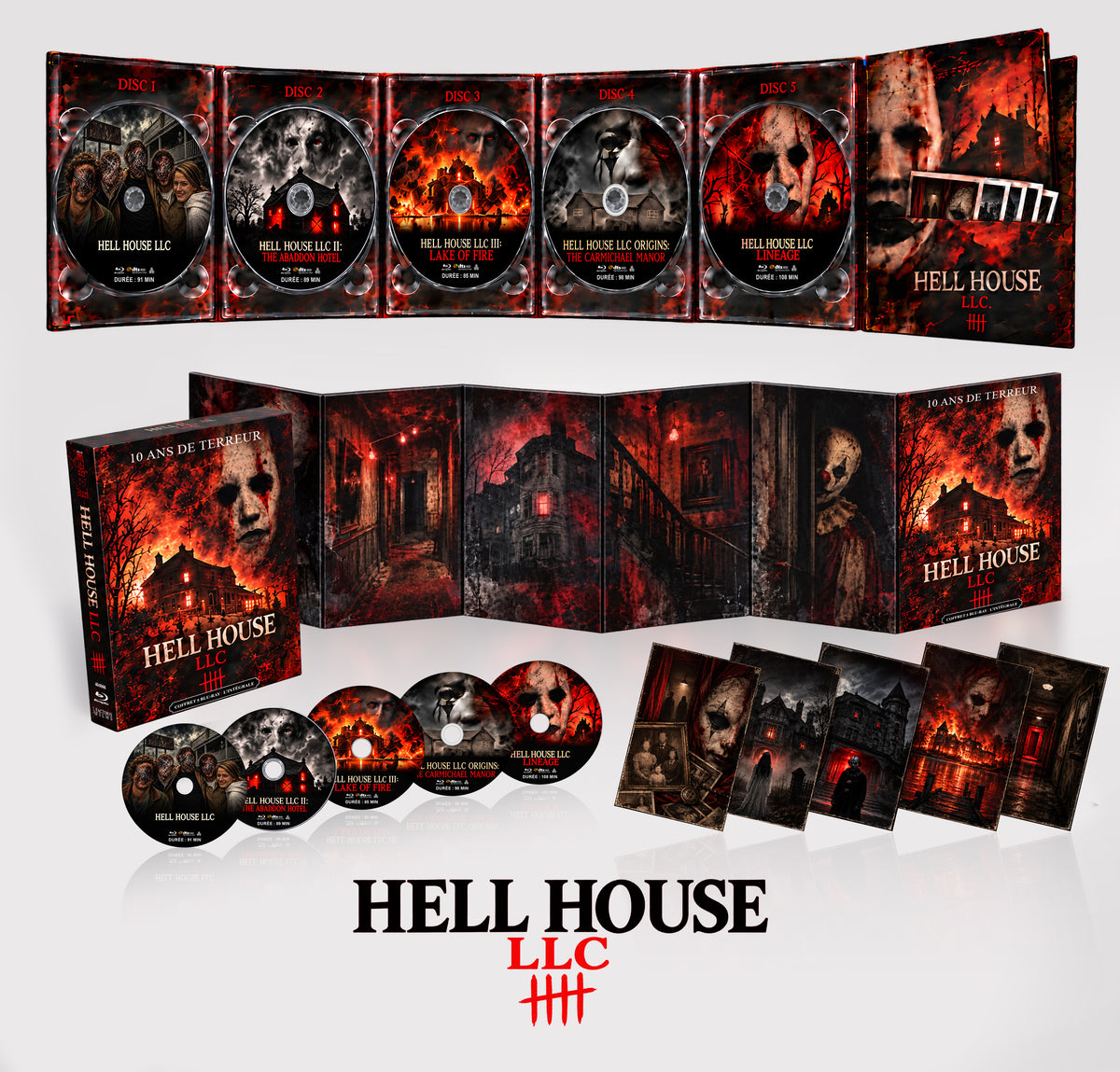 COFFRET HELL HOUSE LLC L'INTEGRALE 5 BLU-RAY - Pré commande
