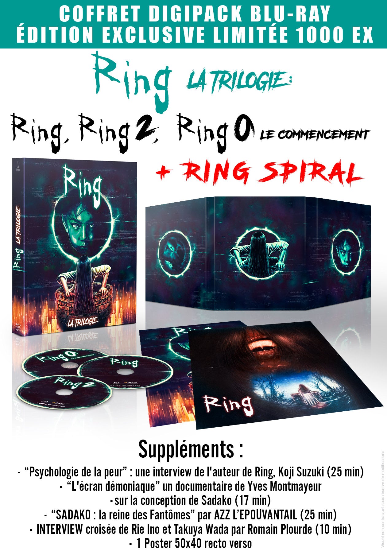 COFFRET RING LA TRILOGIE BLU-RAY ÉDITION LIMITÉE 1000 EXEMPLAIRES - Pré-commande